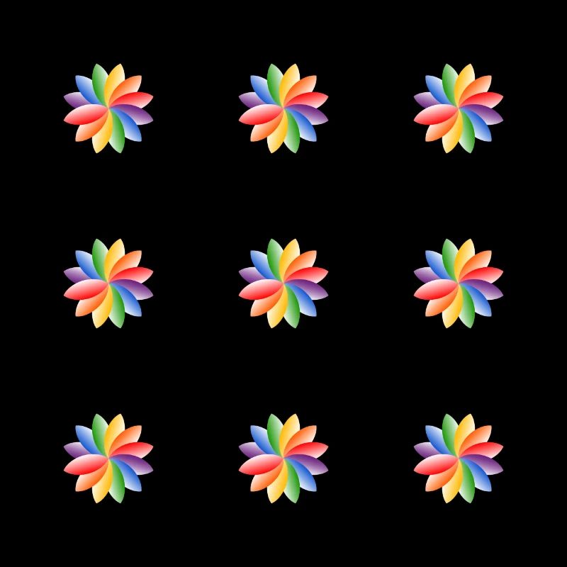 Regenbogenblume - Helle Farben