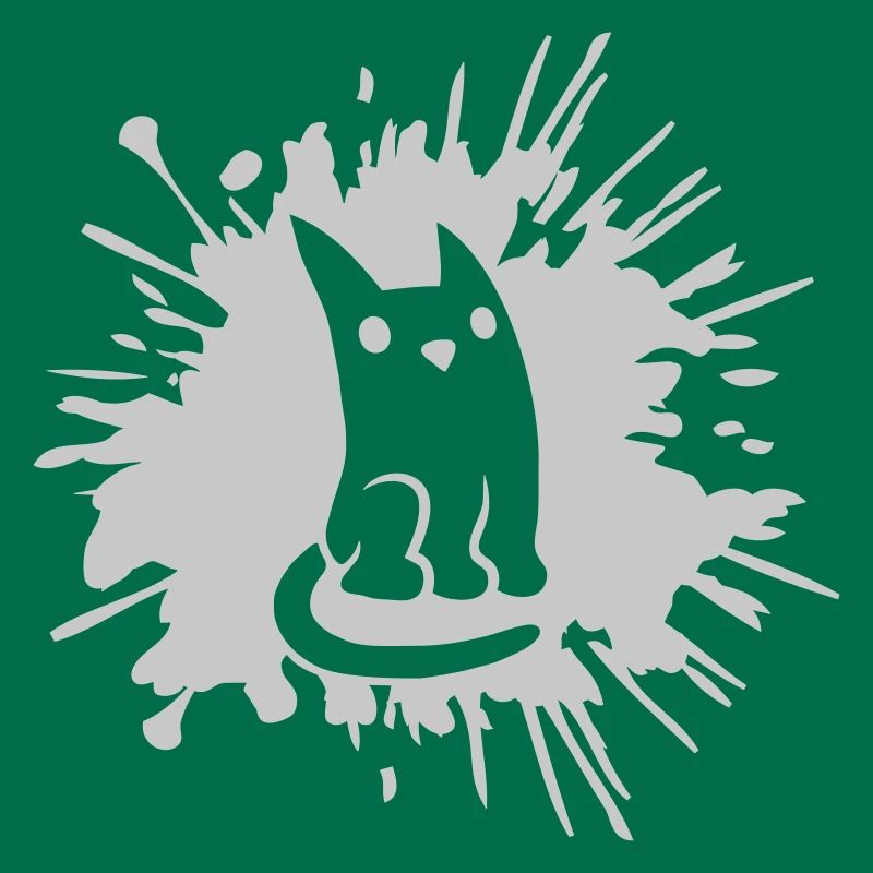 Comic Drops Cat Éclaboussures de couleur