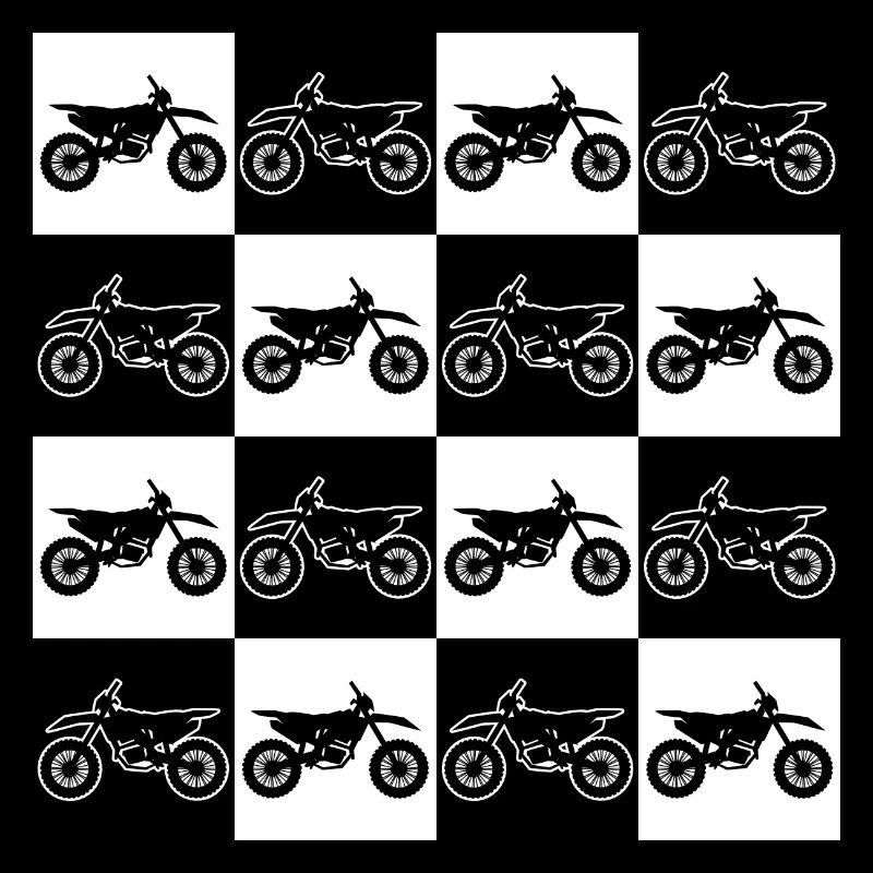 Motorcycle Checkerboard For Biker Motorcycle Fan