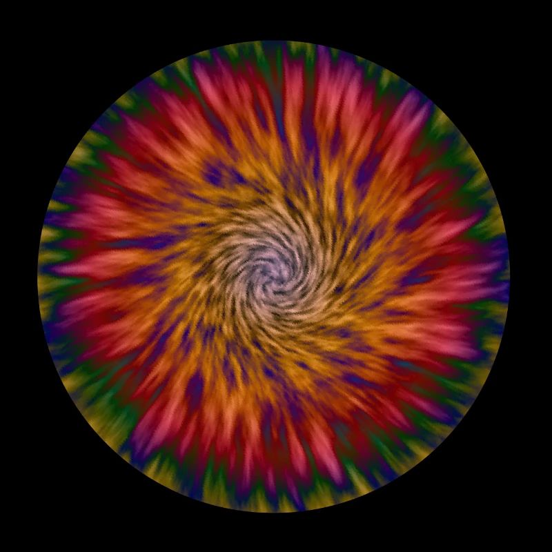 Abstract Tie Dye Abstract Flower Pattern