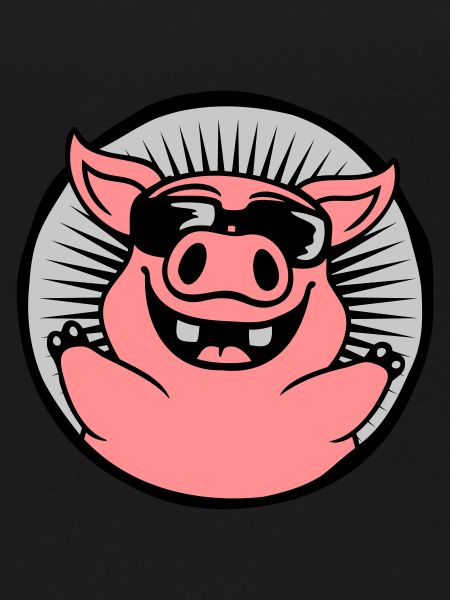 Circle Cool Sunglasses Pig