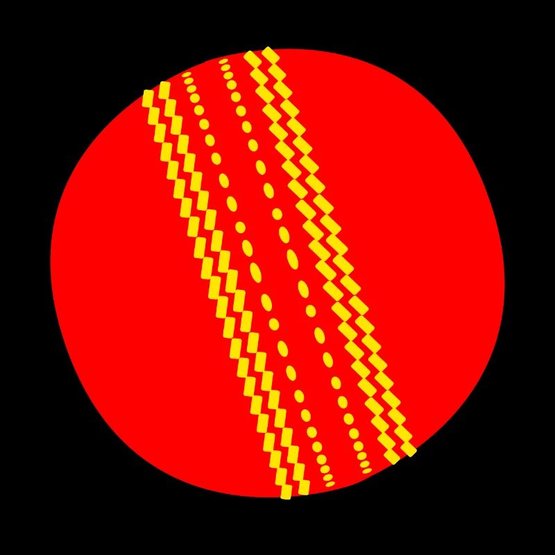 Balle de cricket rouge