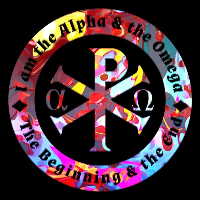 Symbol beginning end Alpha Omega God Christian