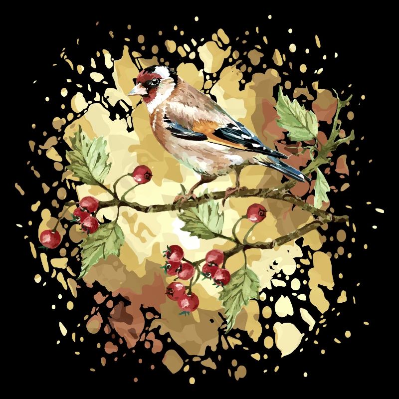Bunter Vogel