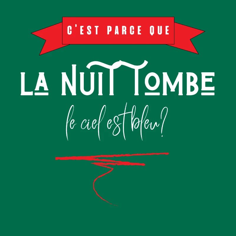 c'est parce que la nuit tombe que le ciel est bleu