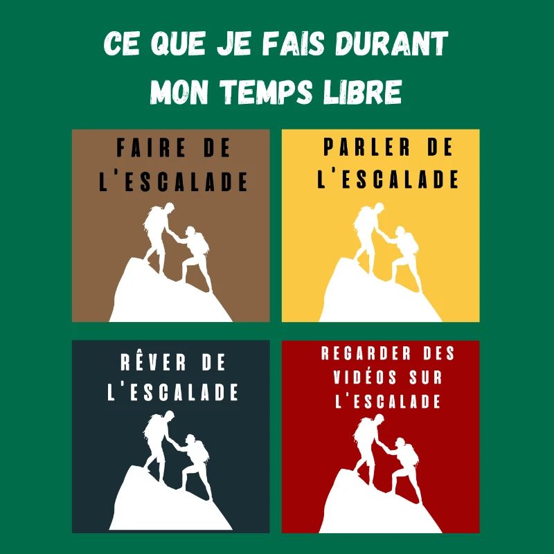 ce que je fais durant mon temps libre escalade
