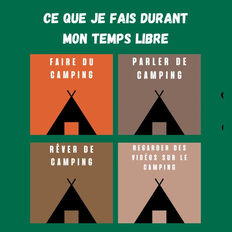 ce que je fais durant mon temps libre camping