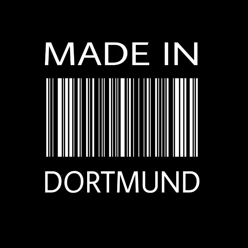 Fabriqué à Dortmund | Cadeau | Code-barres