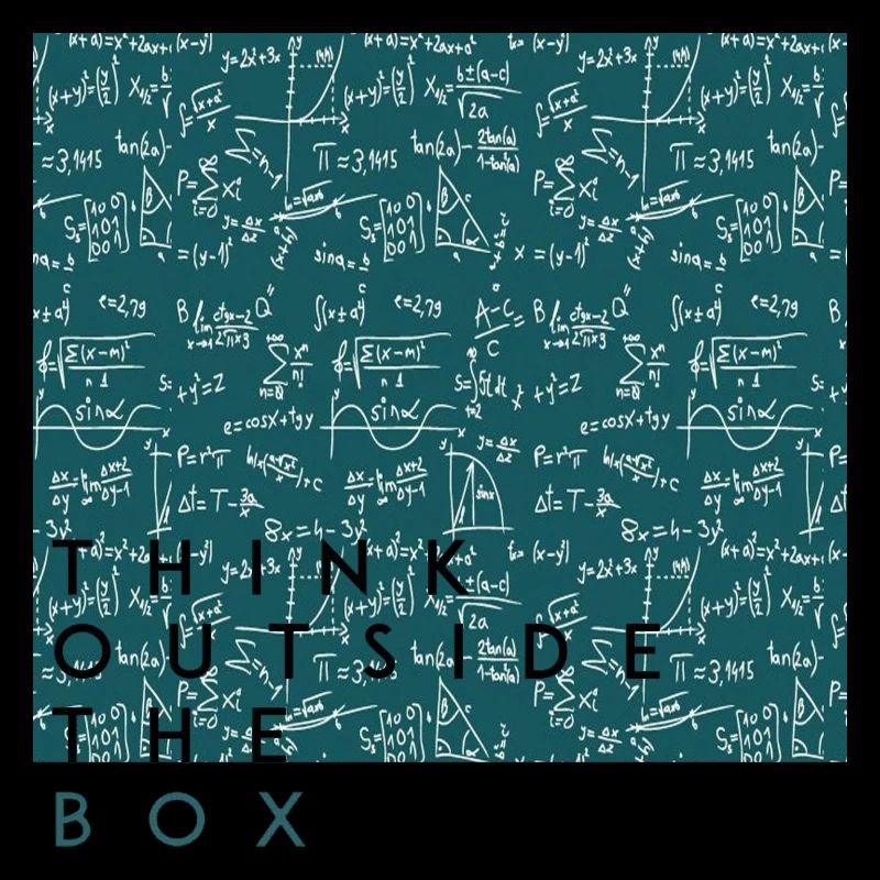 Think outside the box positive thoughts happy