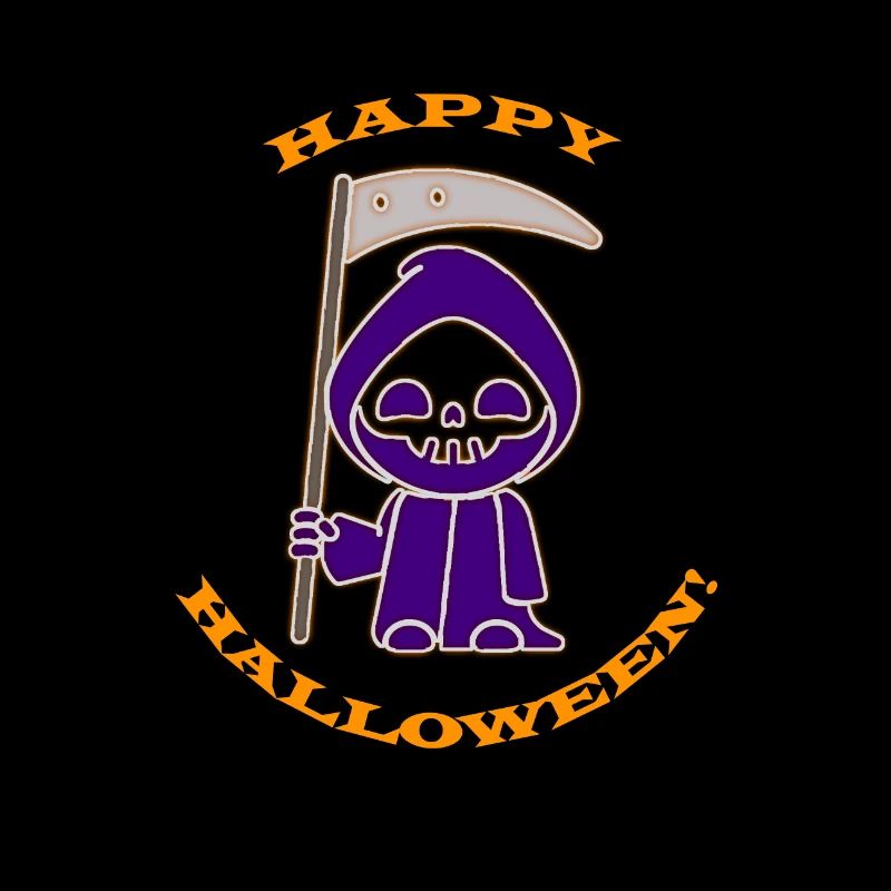 Faucheuse mignonne Joyeux Halloween