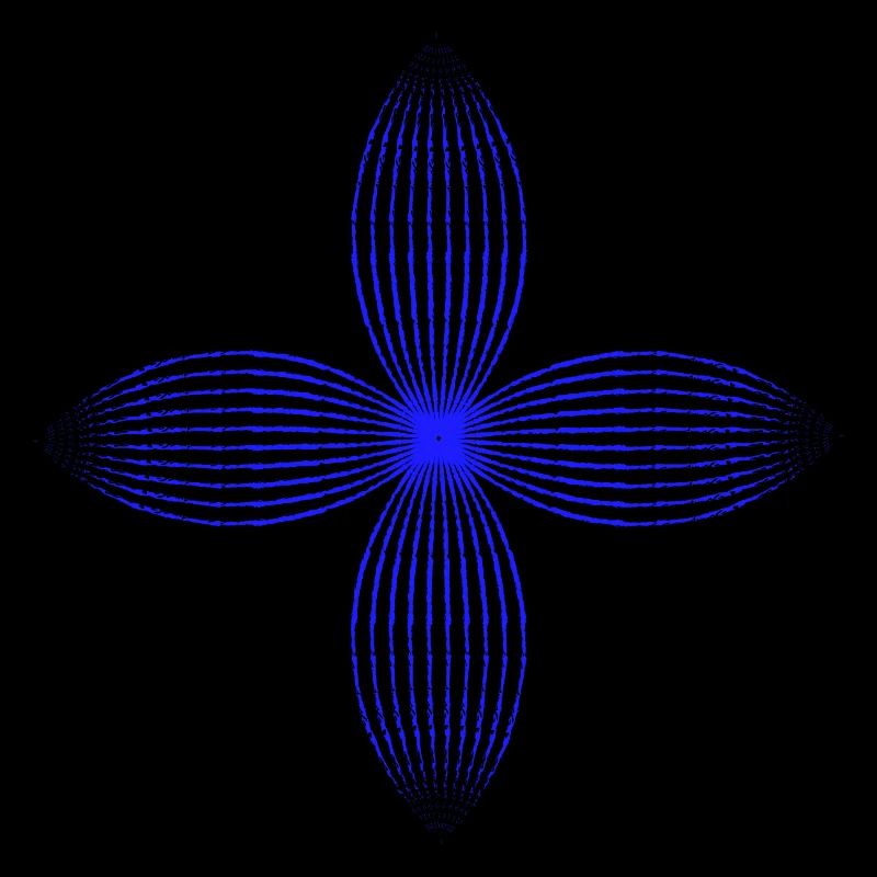 Stammesblume (blau)