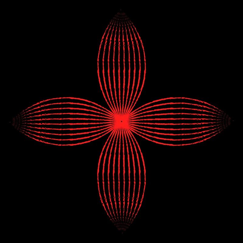 Fleur tribale (rouge)
