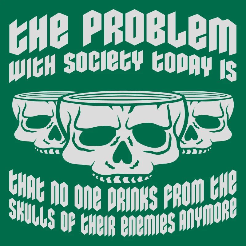 drinks from enemies skulls