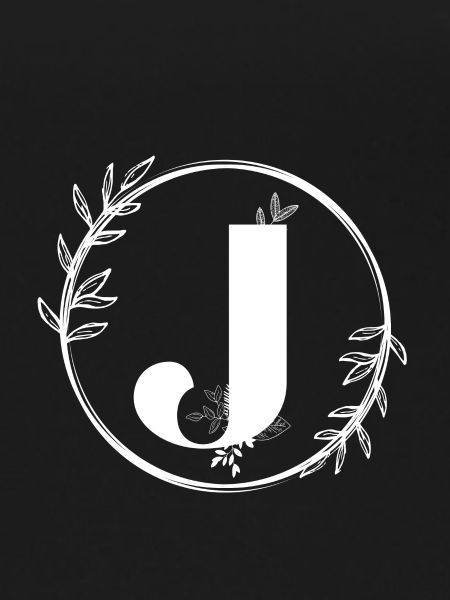 Letter J Floral