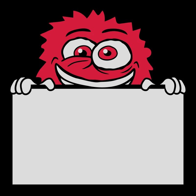 Schild zeigen wahnsinniges Monster