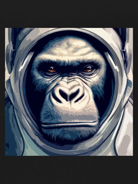 Astronaut monkey, with spacesuit