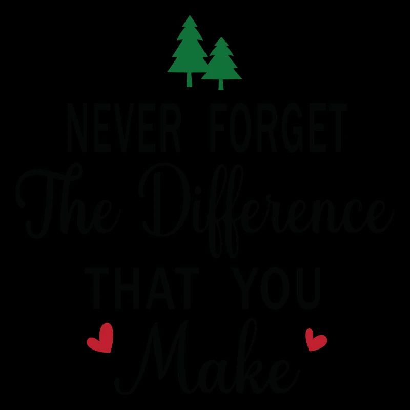 Never Forget the Difference that you Make