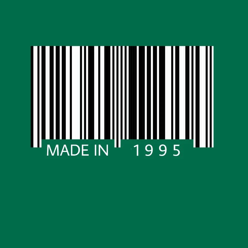 Made in 1995 Barcode Geschenk