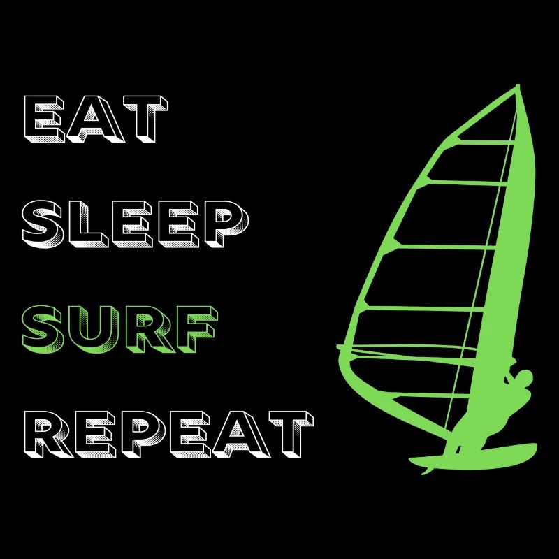 Manger Sommeil Planche à voile Répéter