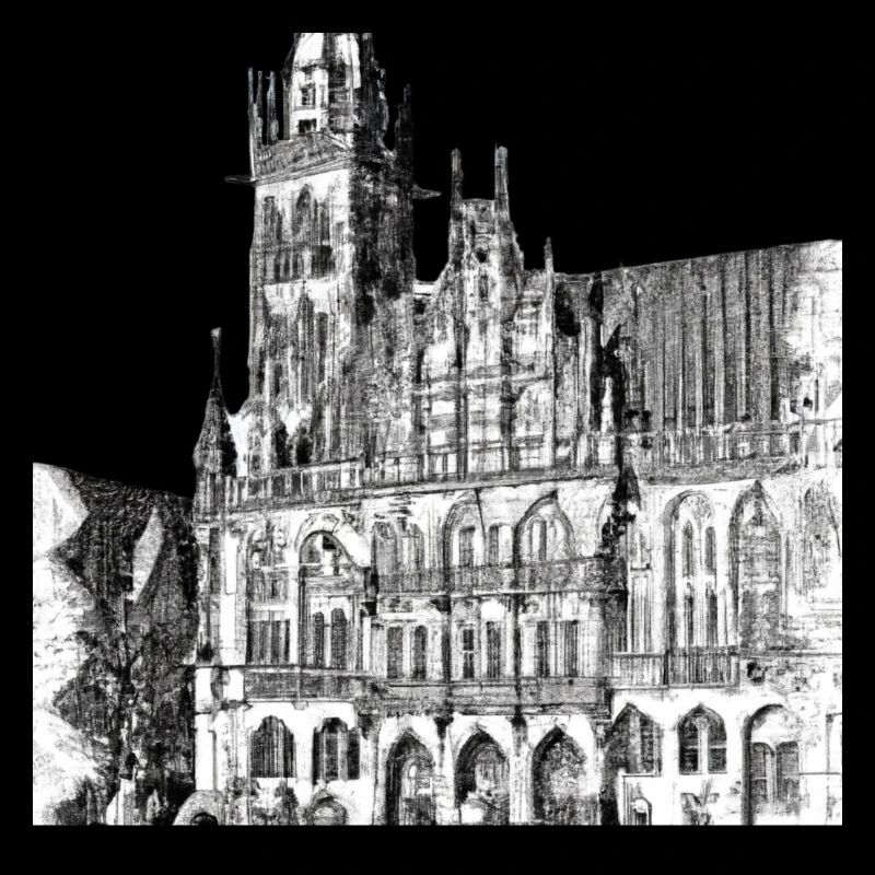 Town Hall Drawing