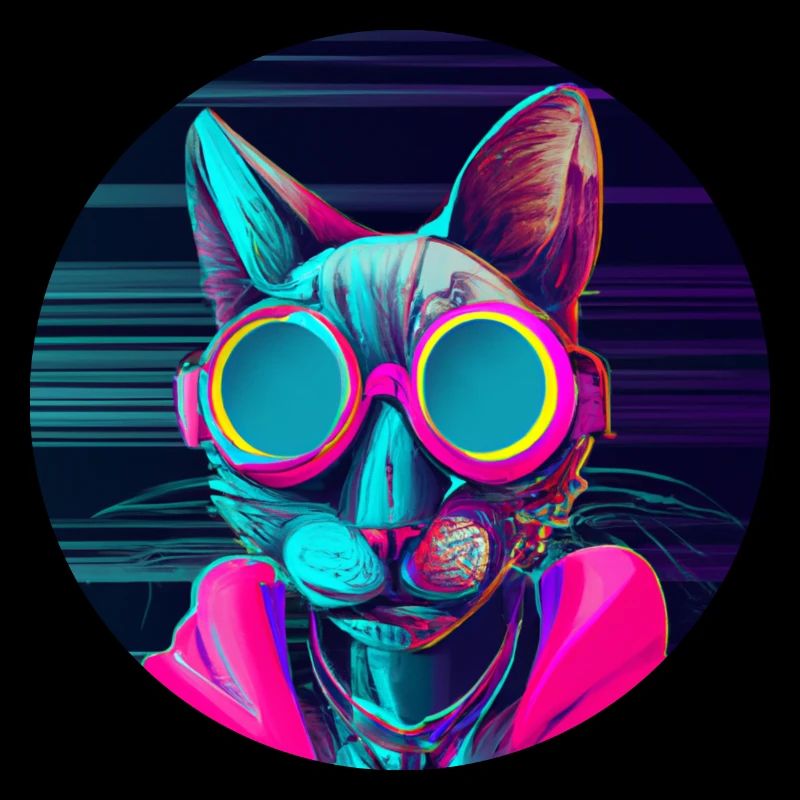 Chat élégant