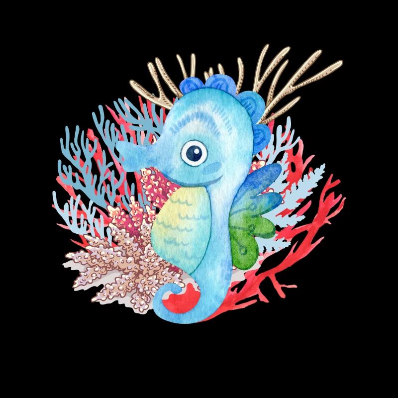 océan, hippocampe