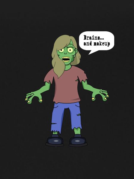 Zombie Brains and makeup