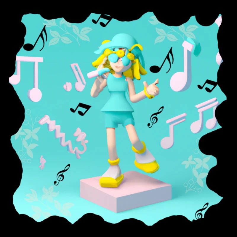 DRÔLE D’ILLUSTRATION MUSICALE FILLE 5