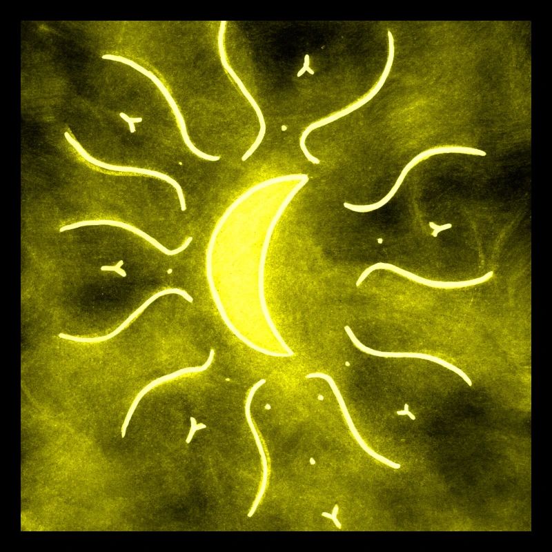 MOON MANDALA JAUNE