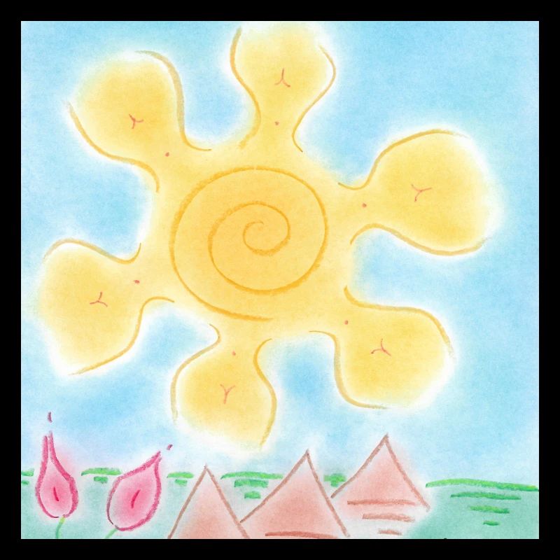 SONNE AUF PYRAMIDEN