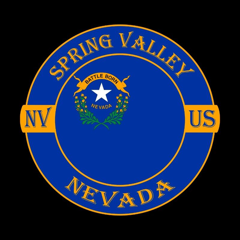 Spring Valley Nevada Flagge USA Souvenir Abzeichen
