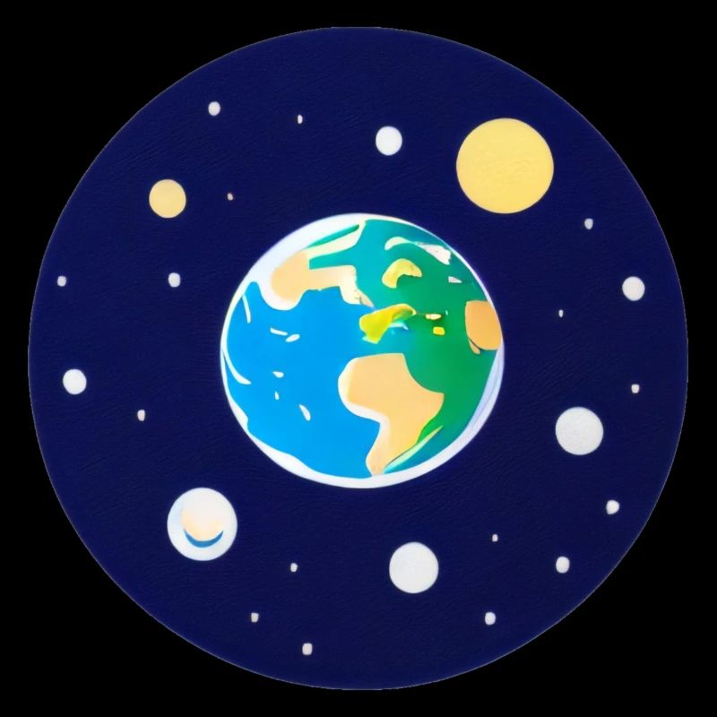 Mignon dessin animé représentation de la planète Terre 4