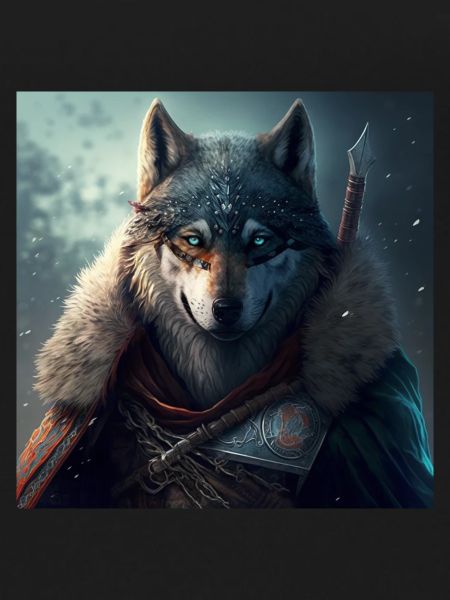 Wolf fighters in silence