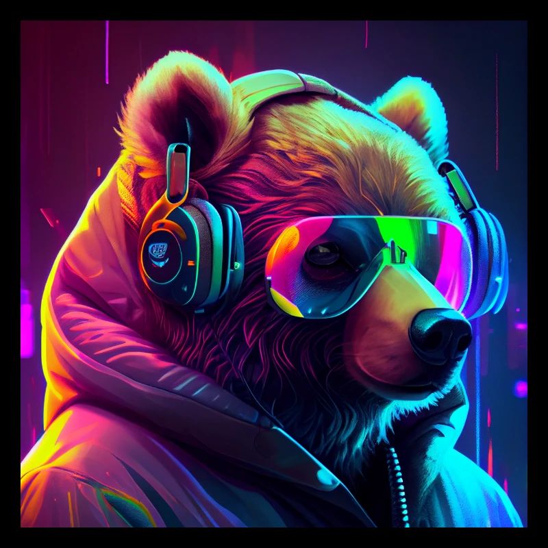 Cool Gaming Bear