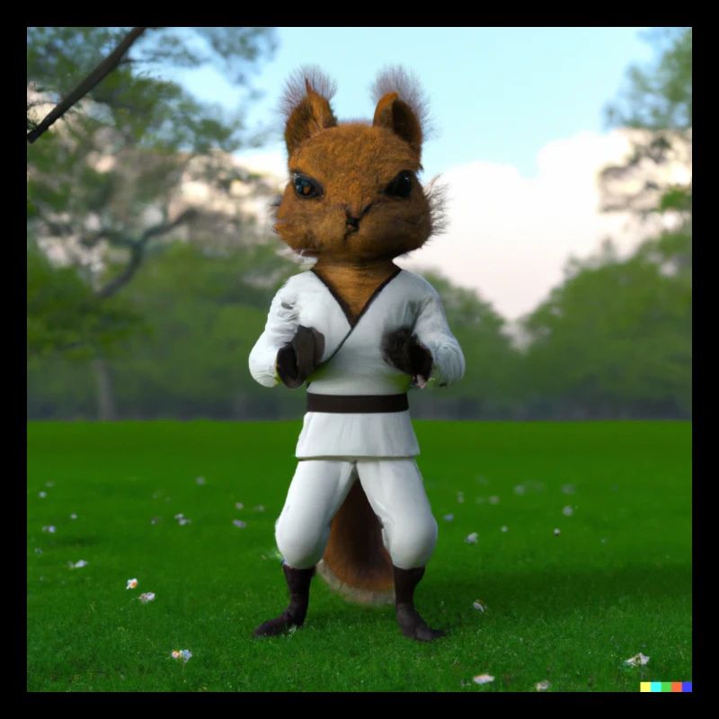 Karate Hörnchen
