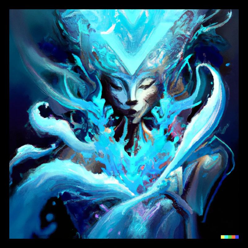 Blue Ghost digital art