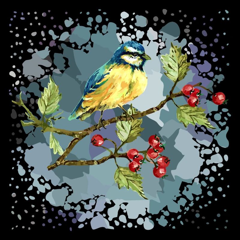 Bunter Vogel