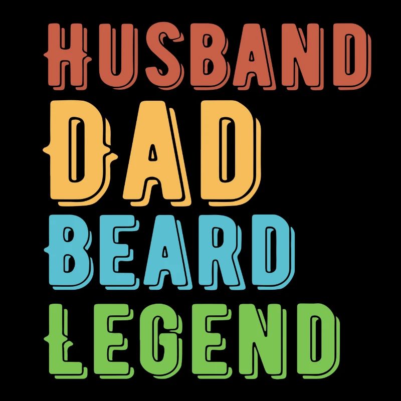 Husband Dad Beard Legend