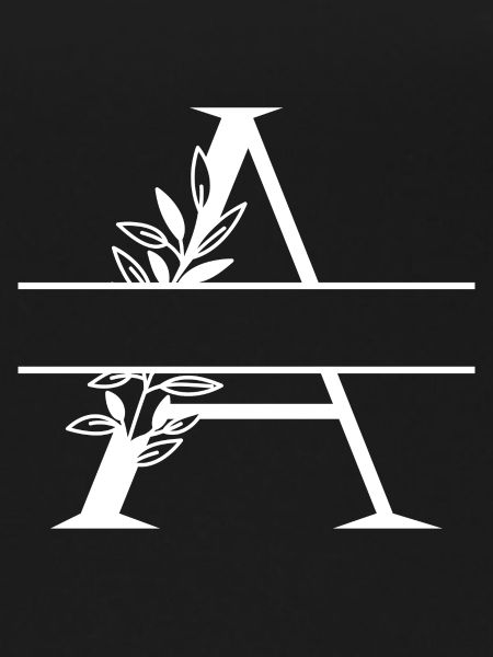 Personalized floral letter