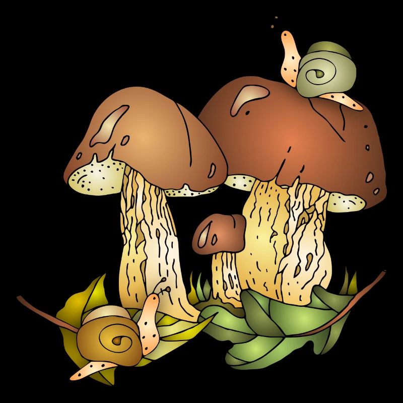 Champignons et escargots