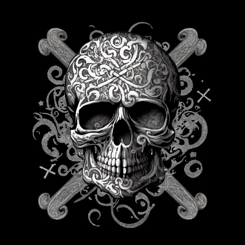 Zentangle skull