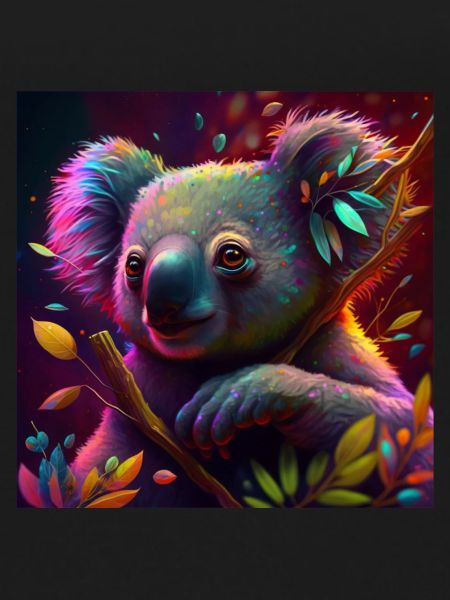 Farbiger Koala, einzigartiges Design