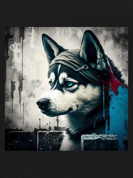 Husky with blue eyes