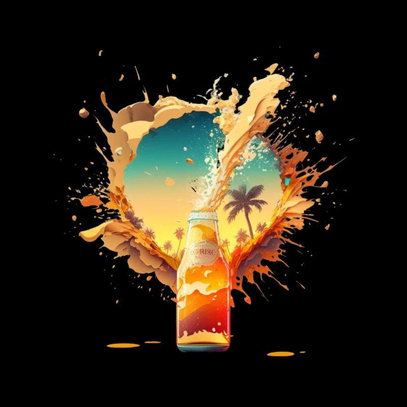 Summer Beer Beach Sun and holiday feeling