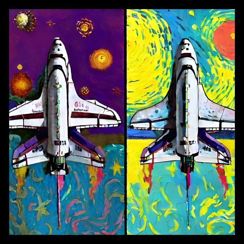 navette spatiale van gogh