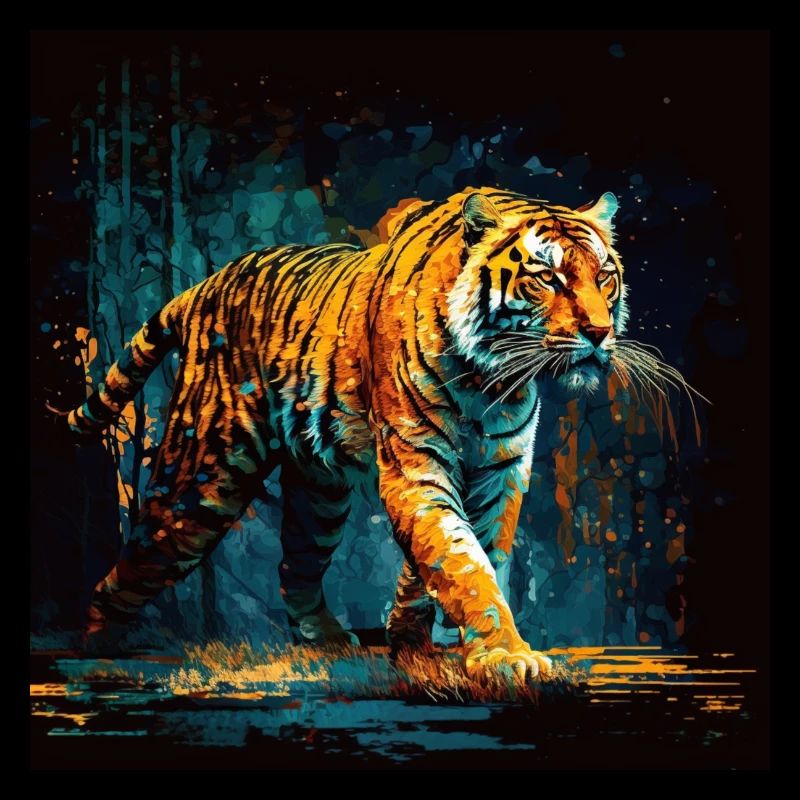Tigre du Bengale, chasseur de sentiers
