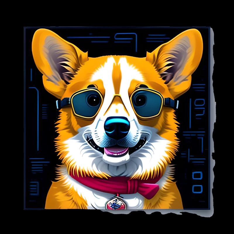 Corgi with sunglasses