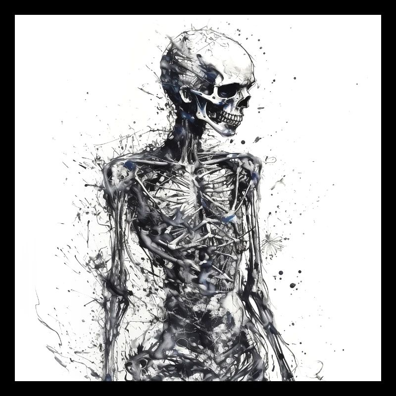 Creepy skull skeleton