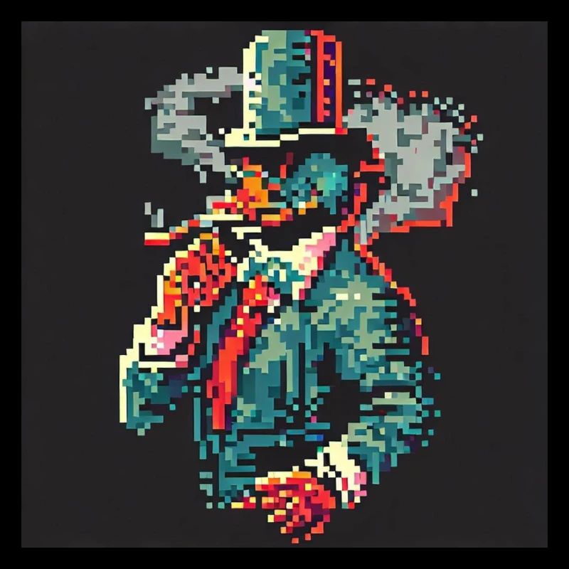 Rauchende Ente [Pixelkunst]
