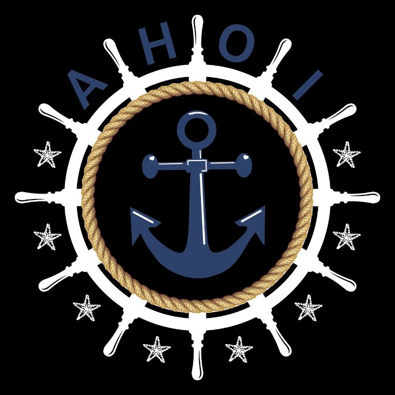 Ahoi Steuerrad Anker Seestern